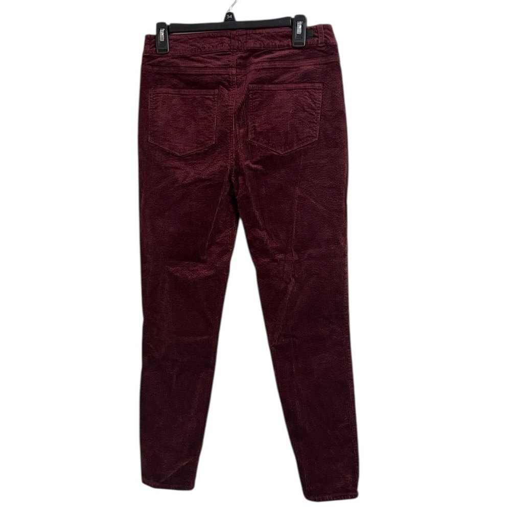 PAIGE Hoxton Ankle Burgundy Red Corduroy Pants size 29 - Picture 3 of 12